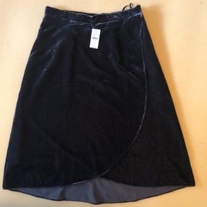Loft midi wrap skirt
